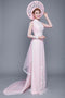 Lovely pink modern ao dai
