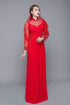 Detachable cape modern wedding ao dai