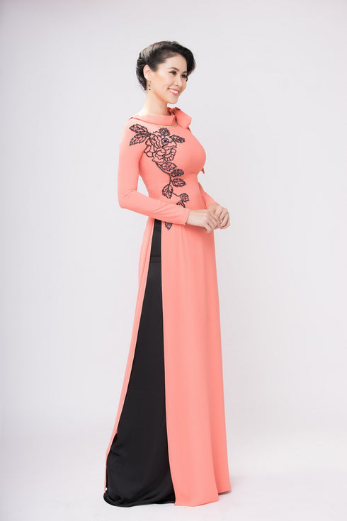 Organge modern party ao dai