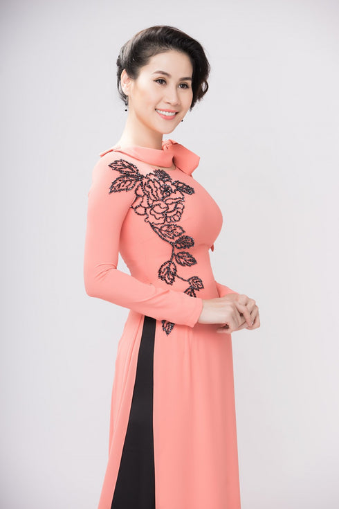 Organge modern party ao dai