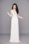 Modern embroidery lace bridal ao dai