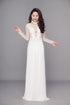 Modern embroidery lace bridal ao dai