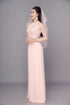 Sweet round neck modern bride ao dai