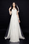 White embroidery lace bride ao dai