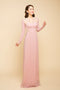 Round neck beaded modern ao dai