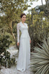 White peplum modern bridal ao dai