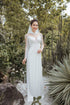 White girly ao dai beaded