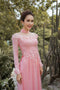 Feminine 3D flowers modern ao dai