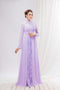 Sweet lavender party ao dai