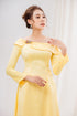 Impressive modern scoop neck ao dai