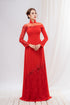 Red modern sleeves wedding ao dai