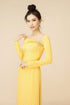 Round neck modern beaded ao dai