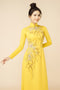 Stand out yellow beaded modern ao dai