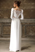 Modern cut out ao dai with laces - Sale