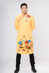 Yellow men ao dai with patterns painted