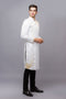 White men ao dai with gold lace