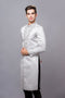 Gray modern slit front men ao dai
