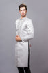 Gray modern slit front men ao dai