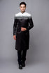 Black and white beaded modern men ao dai