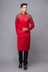 Red ao dai with sophisticated pattern beaded