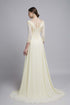 A line V neck beaded gown