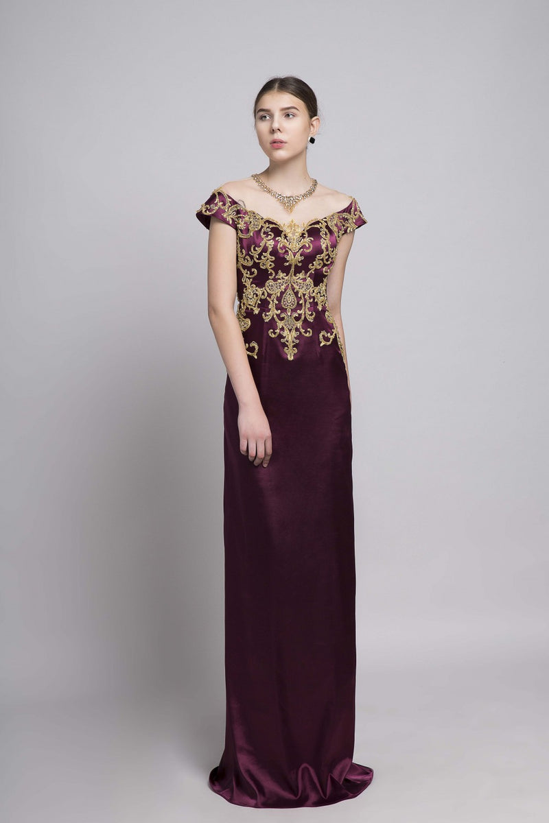 green emerald velvet dress Embroidered Sequin V-Neck Cap Sleeve Tulle Formal Dress main image 0