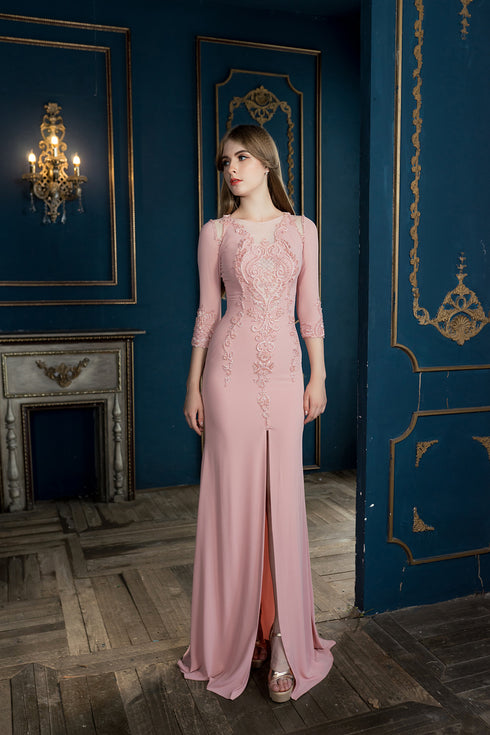 Grace three-quarters sleeve with sophisticated beading