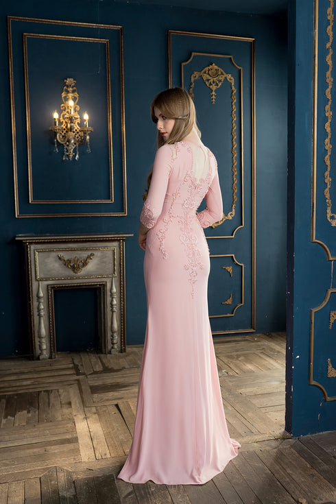 Grace three-quarters sleeve with sophisticated beading