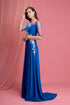 Simply half sleeves evening dress