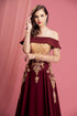 Luxury off shoulder with gold beaded
