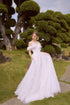 Off shoulder wedding gown S