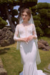 Long sleeves mermaid bridal gown