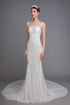 Sleeveless mermaid wedding dress