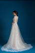 Scoop neck ball gown wedding dress